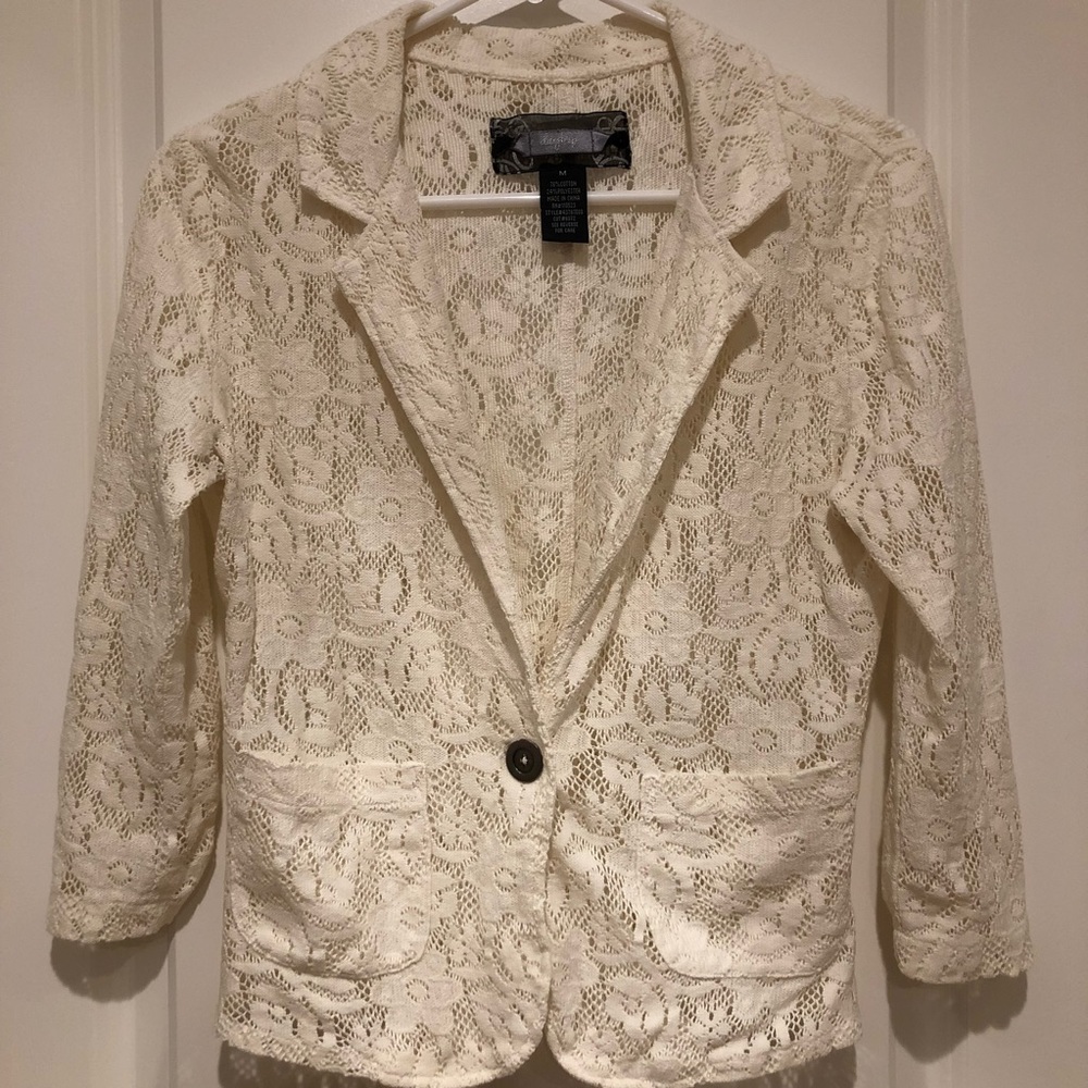 Lace blazer